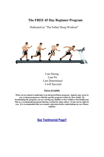 The FREE 45 Day Beginner Program - Stew Smith Fitness