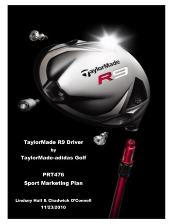TaylorMade-adidas Golf Sport Marketing Plan