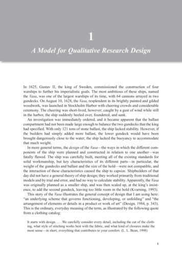 A Model For Qualitative Research Design
