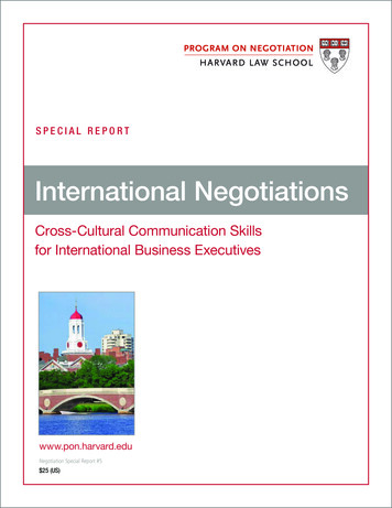 International Negotiations - WordPress 