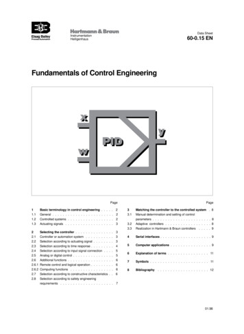 Fundamentals Of Control Engineering