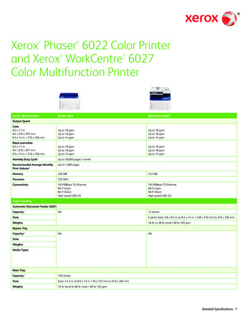 Xerox Phaser 6022 Color Printer Color Multifunction Printer