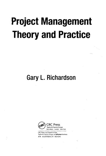 Project Management Theory And Practice - GBV