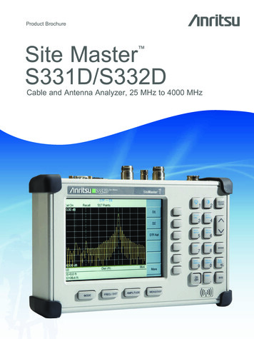 Product Brochure Site Master S331D/S332D