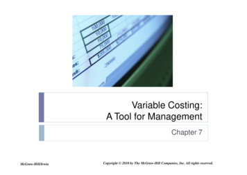 Variable Costing: A Tool For Management - WordPress 