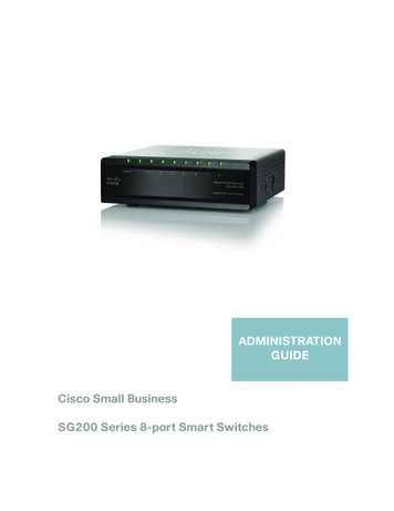 Cisco 200 Series 8-port Smart Switches Administration Guide