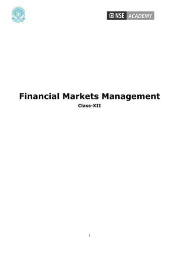Financial Markets Management