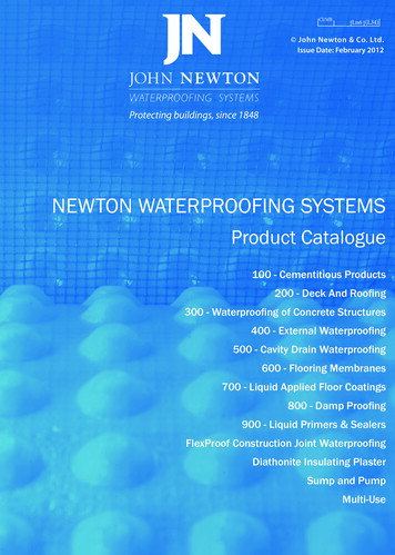 NEWTON WATERPROOFING SYSTEMS