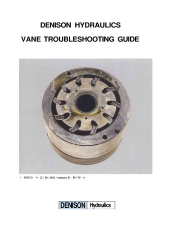 Denison Hydraulics - Vane Troubleshooting Guide