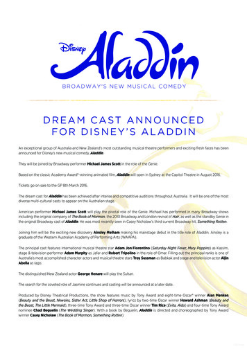 DREAM CAST ANNOUNCED FOR DISNEY’S ALADDIN