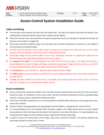Access Control System Installation Guide