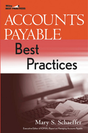 Accounts Payable Best Practices - Weebly