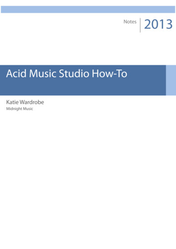 Acid Music Studio How-To