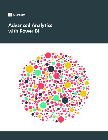Advanced Analytics With Power BI - MARQUAM