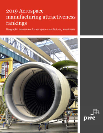 2019 Aerospace Manufacturing Attractiveness Rankings