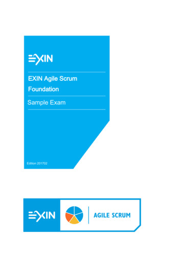 EXIN Agile Scrum Foundation Sample Exam