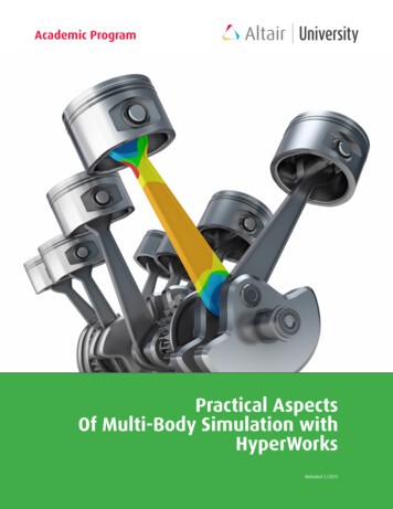 Practical Aspects Of Multi-Body Simulation With HyperWorks