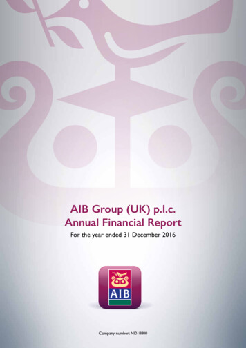 AIB Group (UK) P.l.c. Annual Financial Report