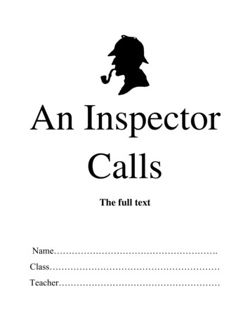 An Inspector Calls - Donuts