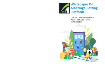 Whitepaper On Albetrage Betting Platform