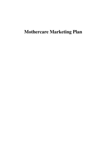 Mothercare Marketing Plan - Ivoryresearch 