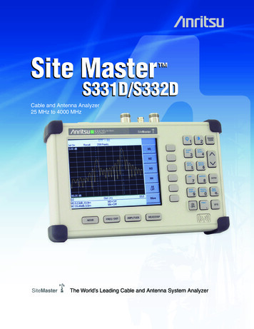 Site Master S331D S332D