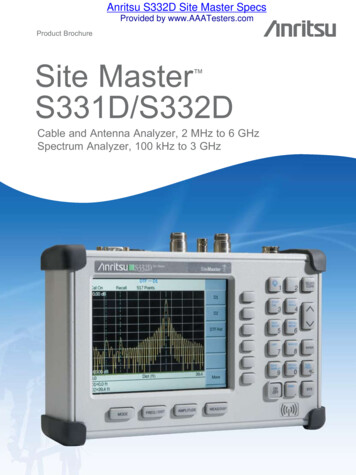 Site Master S331D/S332D Product Brochure