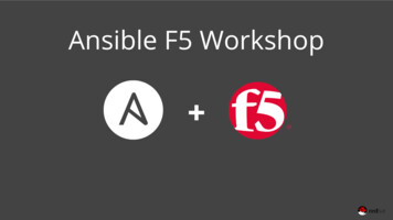 Ansible F5 Workshop