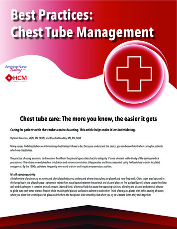 Best Practices: Chest Tube Management - My American Nurse