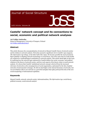 Castells Network Concept And Its Connections To Social .