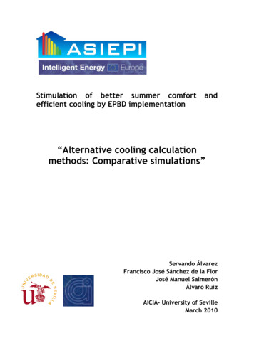“Alternative Cooling Calculation Methods: Comparative .