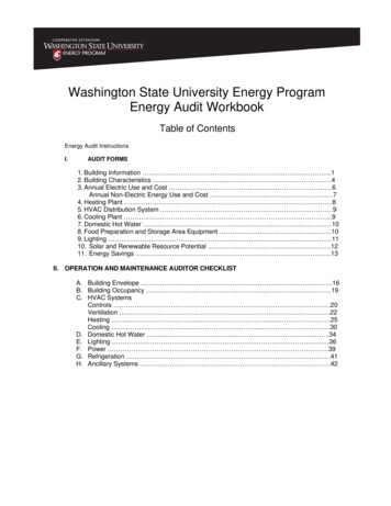 Energy Audit Workbook