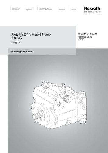 Axial Piston Variable Pump RE 92750-01-B/02 - Hydba