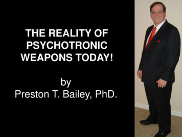 THE REALITY OF PSYCHOTRONIC WEAPONS TODAY!