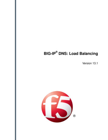 BIG-IP DNS: Load Balancing - F5