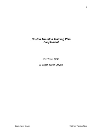 Boston Triathlon Training Plan Supplement