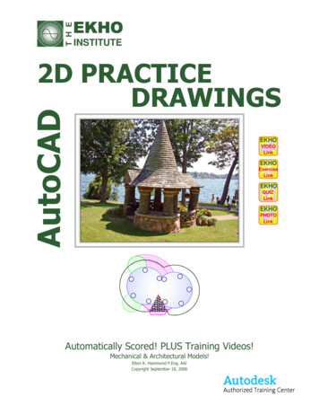 2D AutoCAD Practise Drawings - TINET