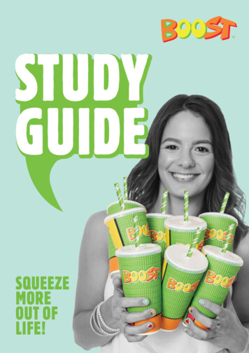 STUDY GUIDE - Boost Juice