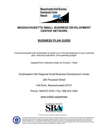 Business Plan Guide For Pdf - MSBDC
