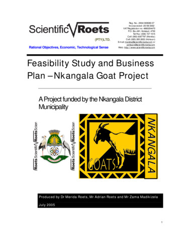 Feasibility Study And Business Plan – Nkangala Goat Project