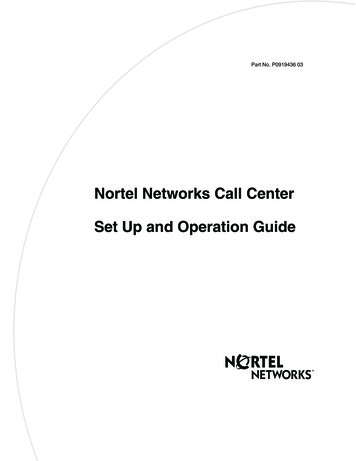 Call Center Set Up And Operation Guide - Textfiles 