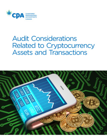 Audit Considerations Related To Cryptocurrency Assets And .