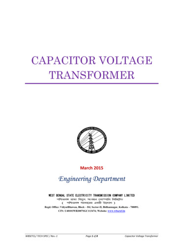CAPACITOR VOLTAGE TRANSFORMER - Wbsetcl.in