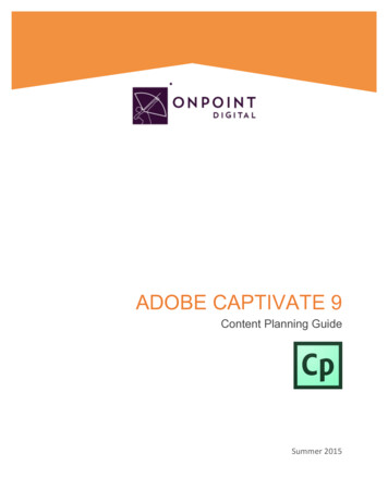 ADOBE CAPTIVATE 9 - OnPoint Digital