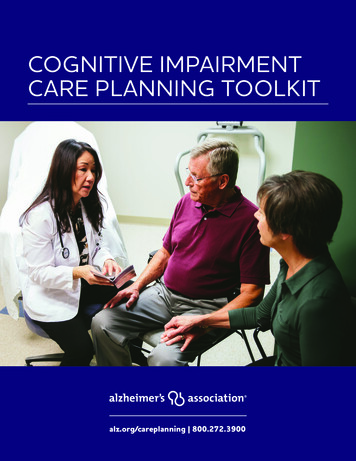 Cognitive Impairment Care Planning Toolkit