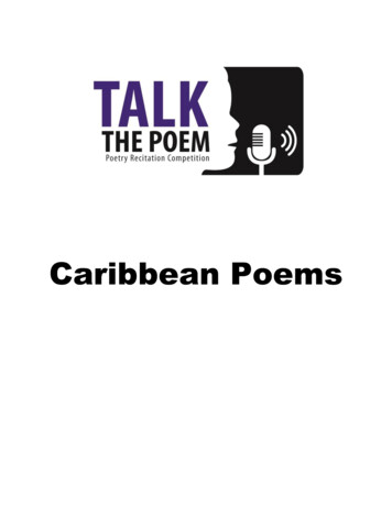Caribbean Poems - University Of The West Indies