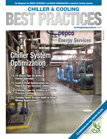 Chiller System Optimization - Chiller & Cooling Best Practices