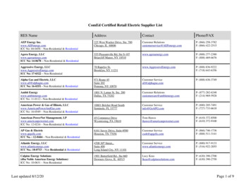 ComEd Certified Retail Electric Supplier List