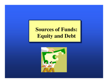 Sources Of Funds: Equity And Debt - Iowa State University