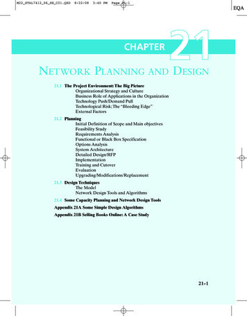 NETWORK PLANNING AND DESIGN